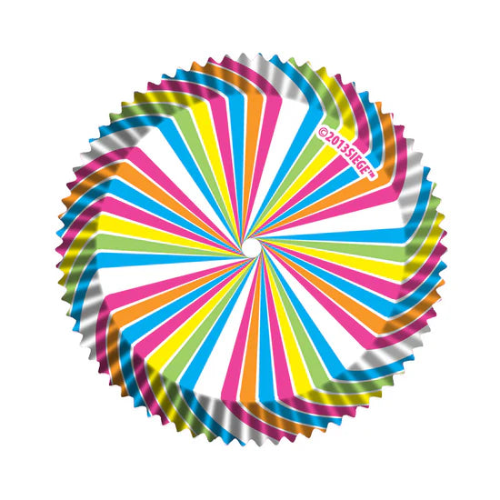 Jumbo Rainbow Swirl Baking Cups - Cupcake Creations