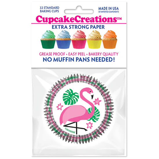 Flamingo Baking Cups - Cupcake Creations