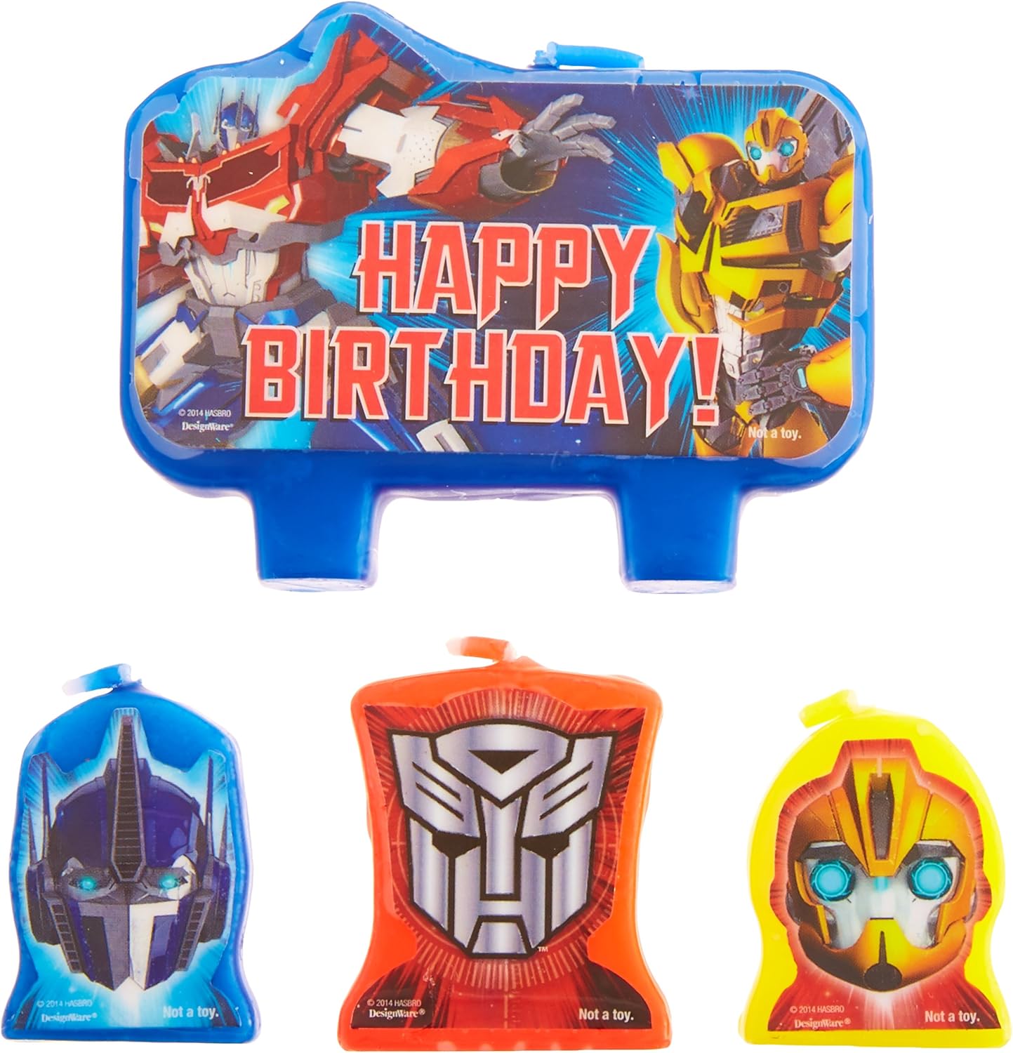 Mighty Transformers Birthday Party Molded Character Candle