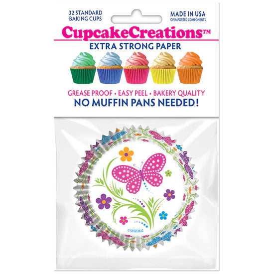 Butterflies Baking Cups - Cupcake Creations