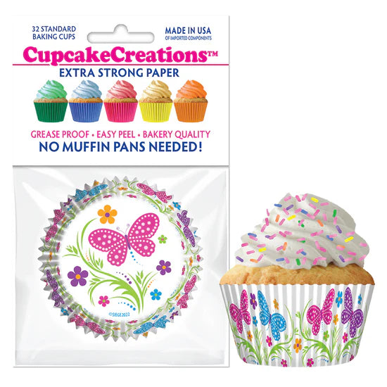 Butterflies Baking Cups - Cupcake Creations