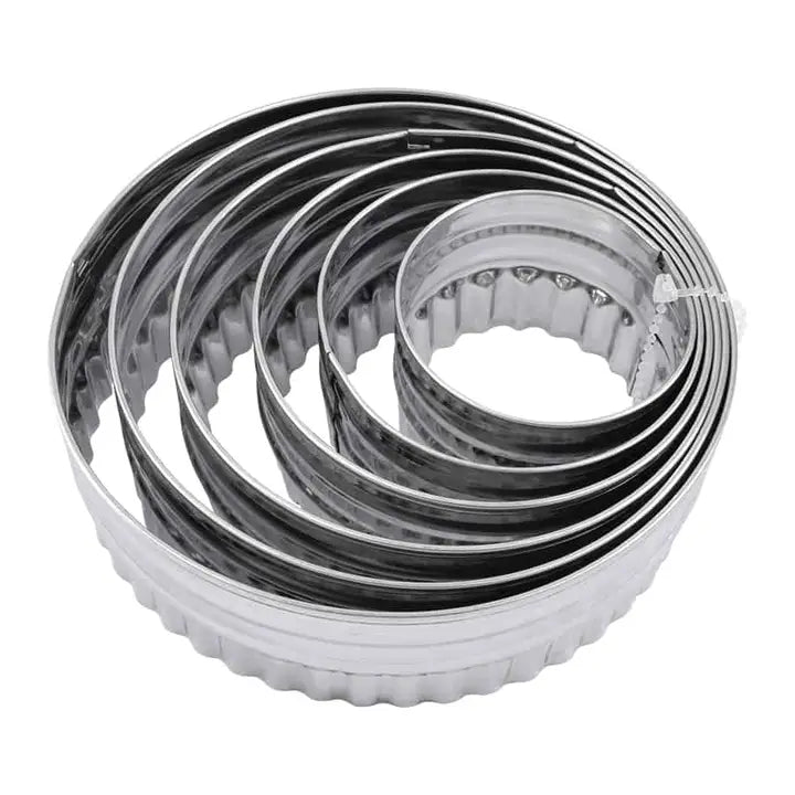 Double Sided Biscuit Cutter Stainless Steel 6 Pc Set