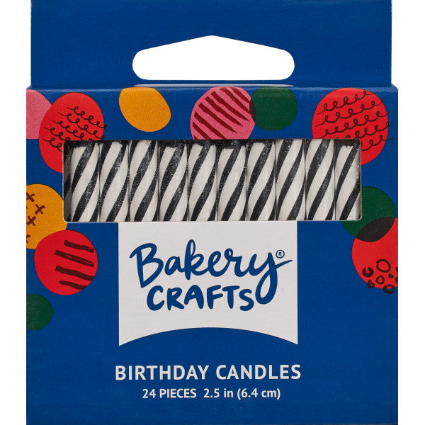 Black Spiral Spiral Candles