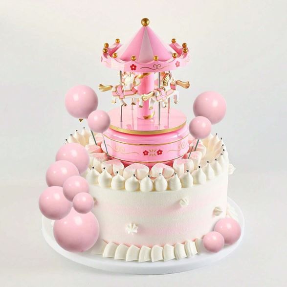 20pcs Mixed Size Light Pink Foam Balls