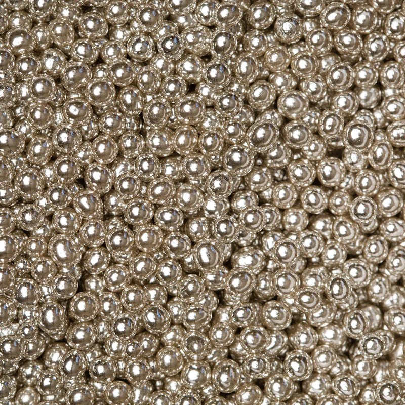 4mm Silver Dragees