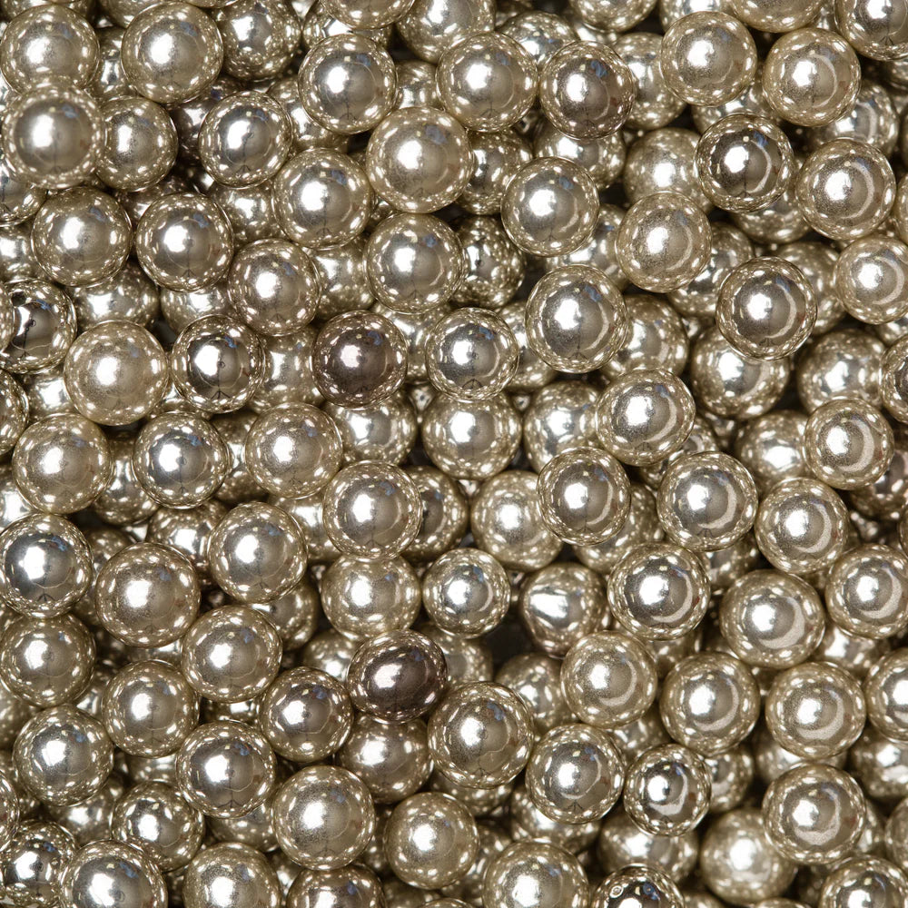 6mm Silver Dragees