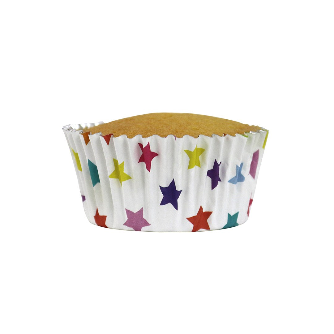 Multicolor Stars Cupcake Liners