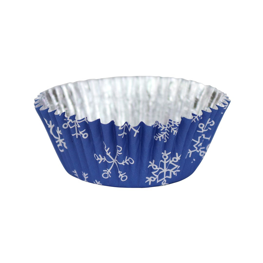 Christmas Foil-lined Cupcake Cases - Snowflakes (Pack of 30)
