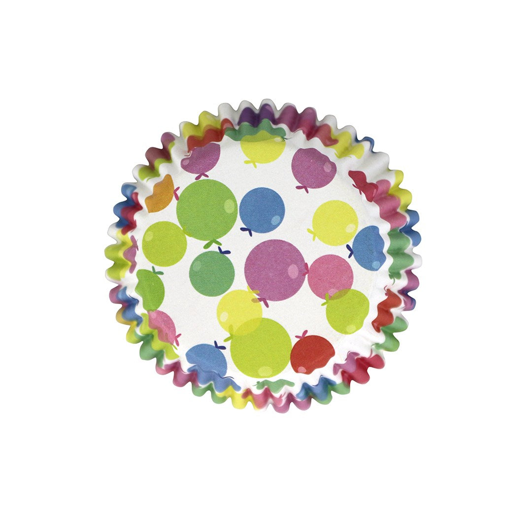 Cupcake Cases Foil Lined - Balloons Pk/30