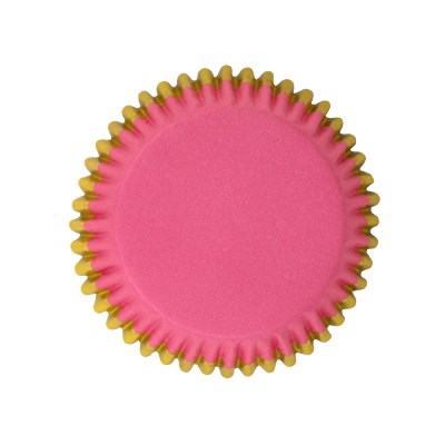 Pink with Gold Foil Trim Cupcake Liner