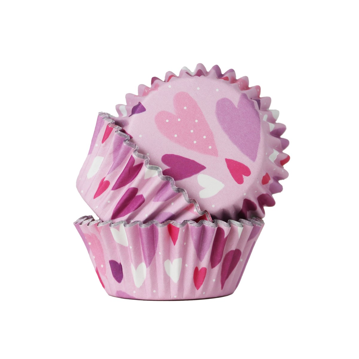 Love Hearts -Cupcake Cases Foil Lined - Pk/30