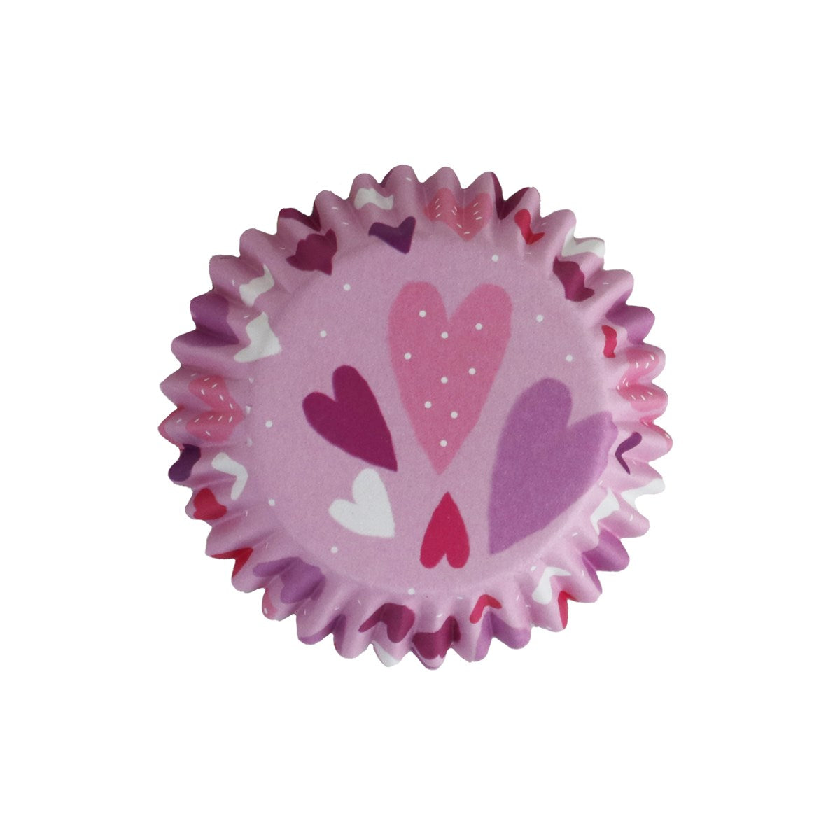 Love Hearts -Cupcake Cases Foil Lined - Pk/30