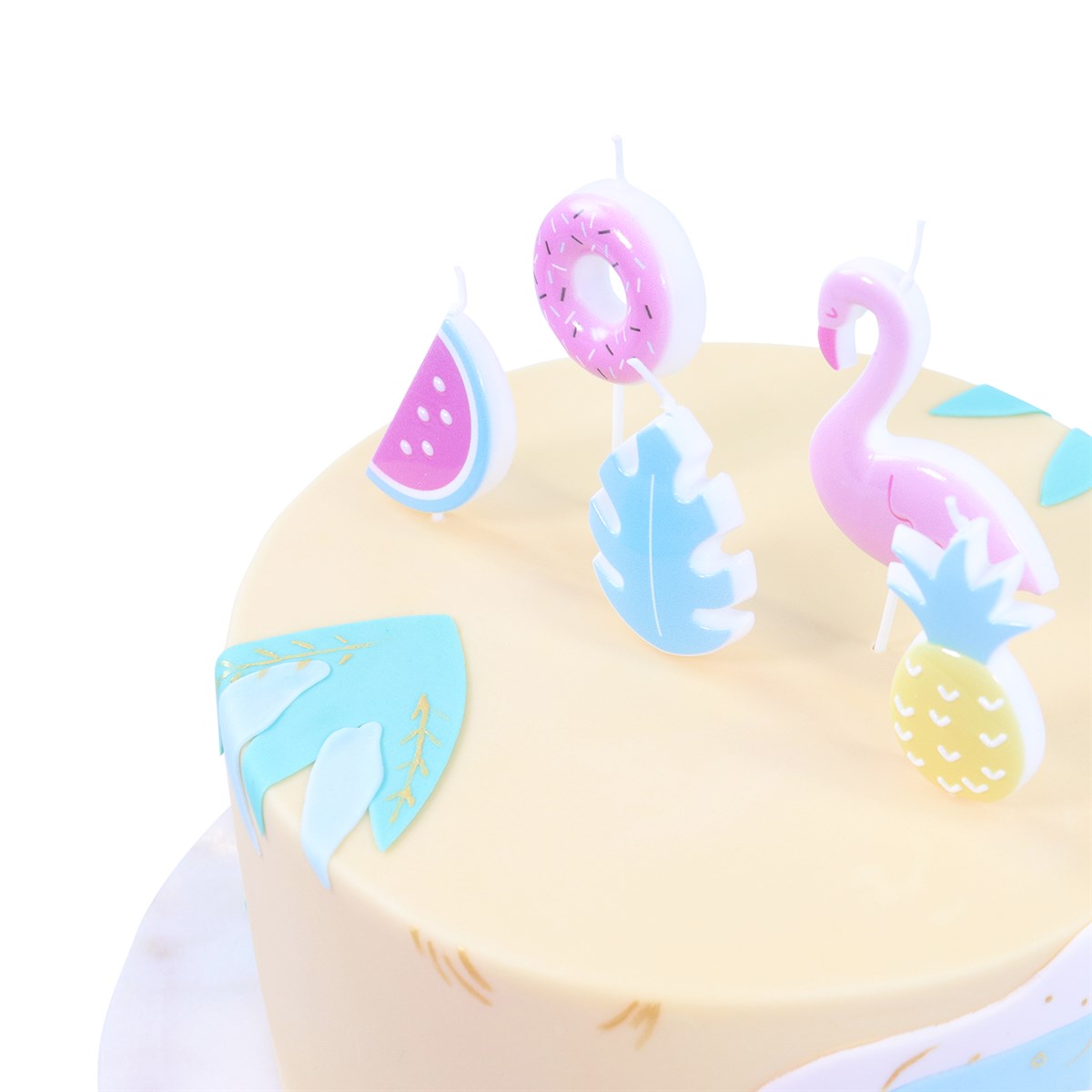 Tropical Party Set of 5 Candles