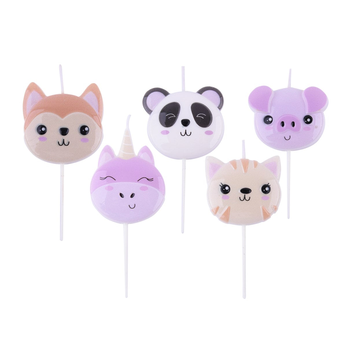 Kawaii Set of 5 Candles