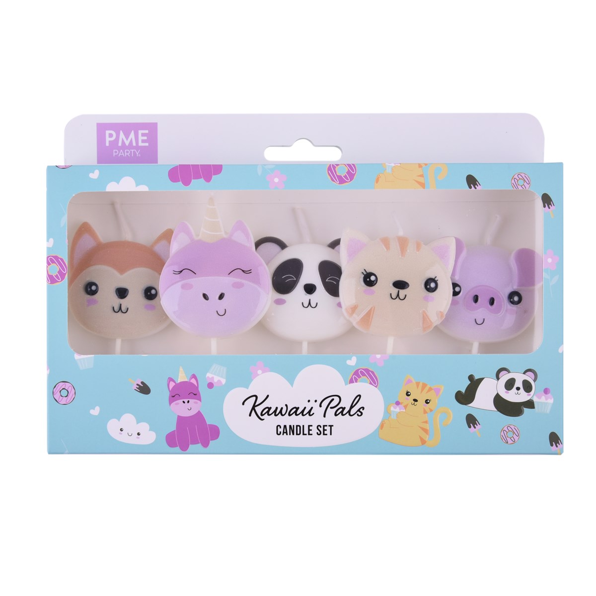 Kawaii Set of 5 Candles
