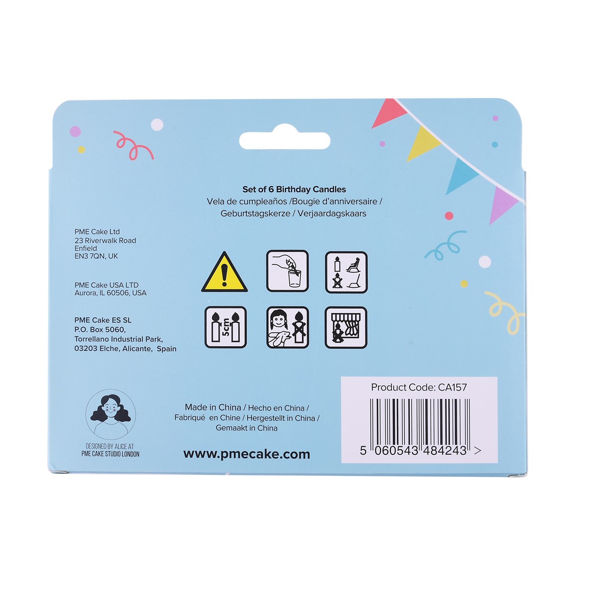 Candle Set of 6 - Balloon Dog