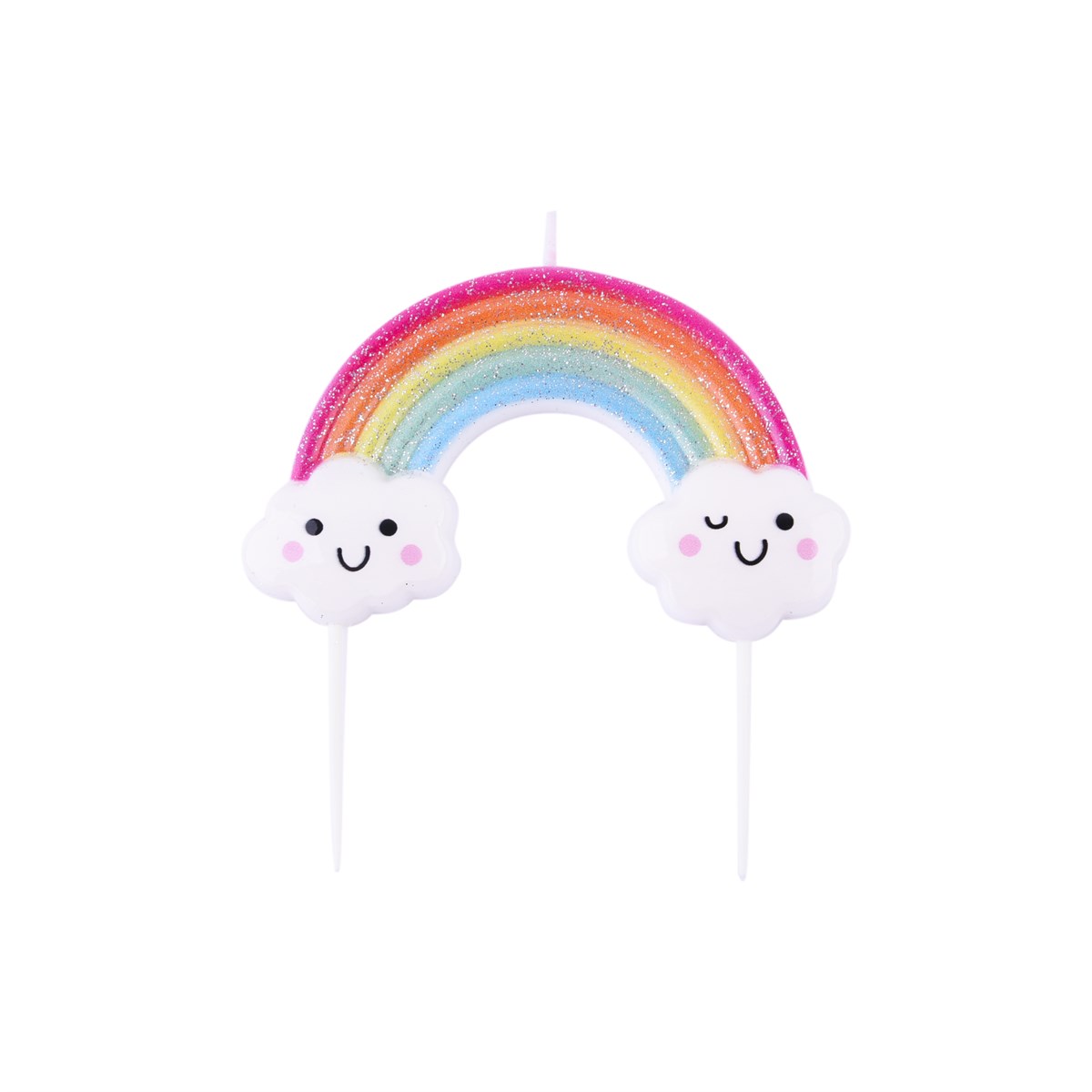 Candle Topper - Glitter Rainbow