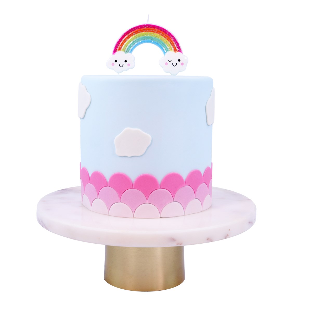 Candle Topper - Glitter Rainbow