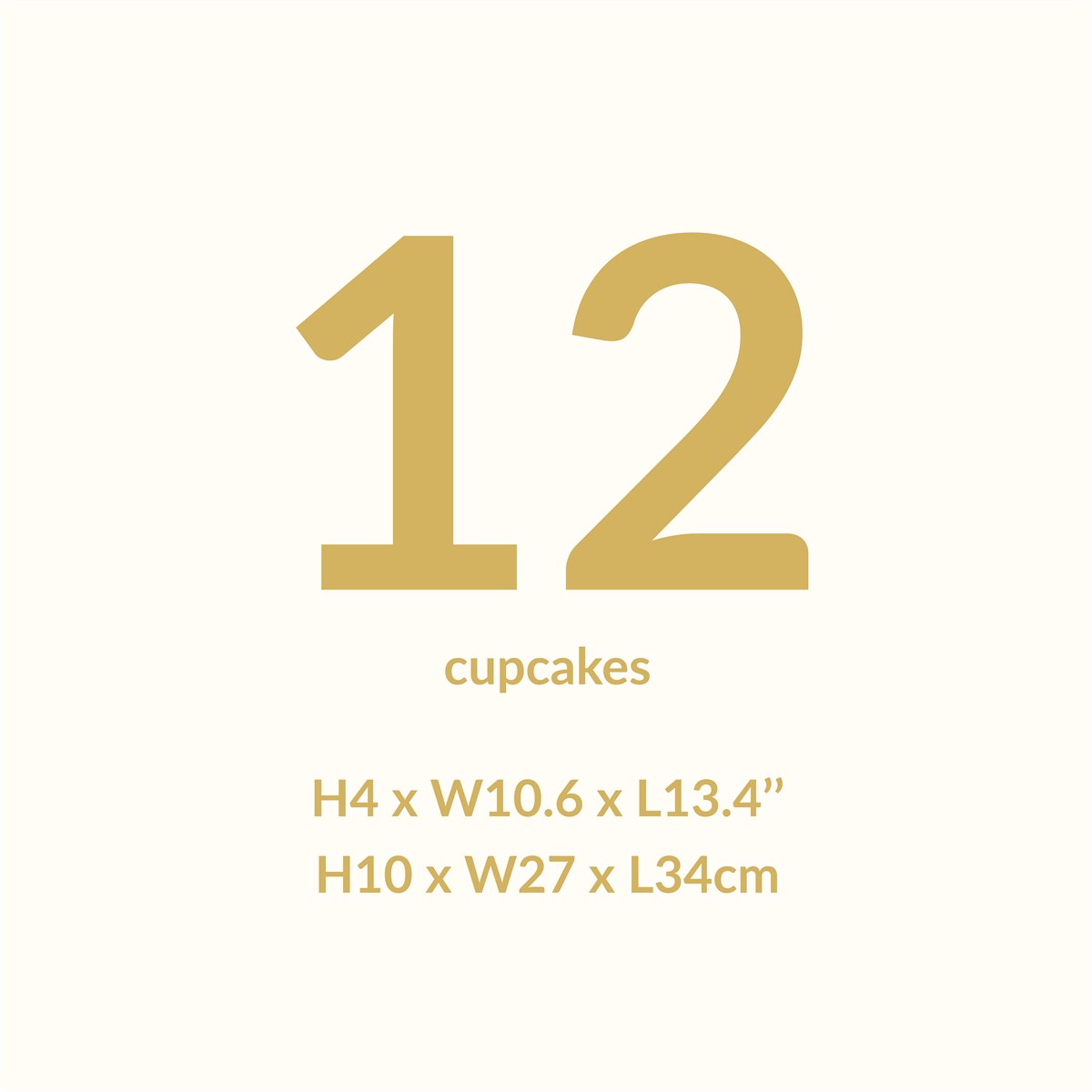 CRYSTAL Cake Box - 12 Cupcakes