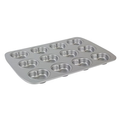 Non Stick - 12 Cup Mini Heart Pan (37.3 x 26.1mm )