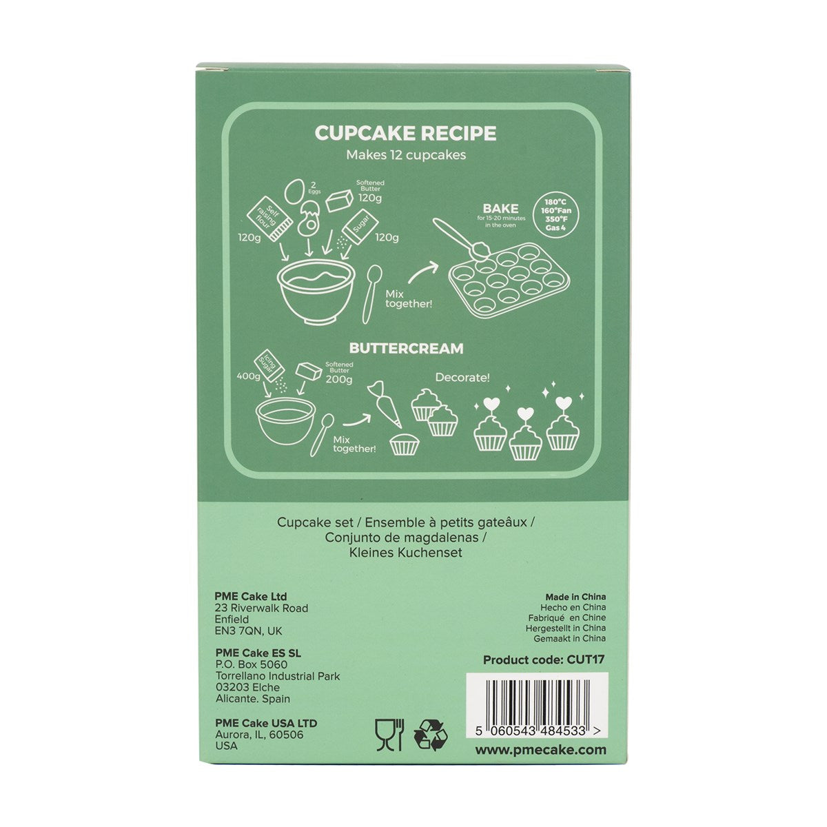Cupcake Set - Party Dinosaurs (24 Cases And Toppers)