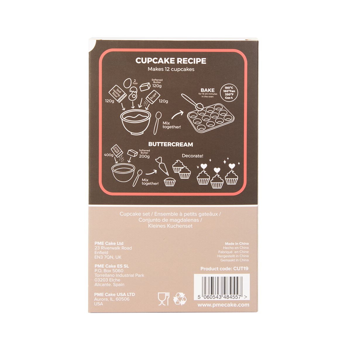 Cupcake Set - Gingerbread Village Christmas (24 Cases and Toppers)