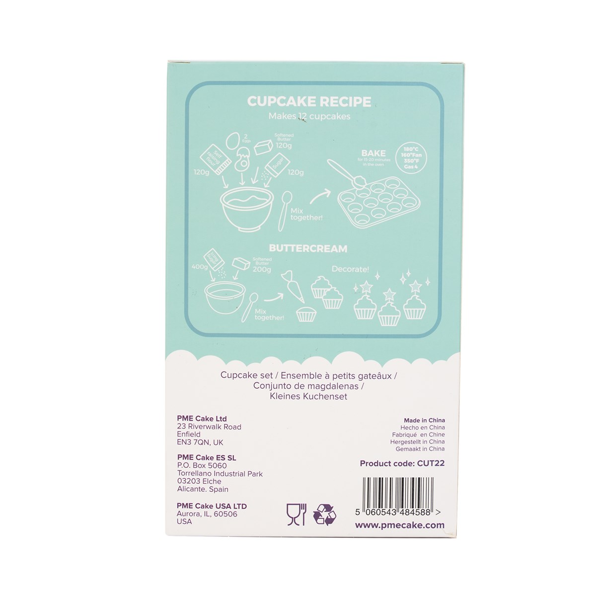 Cupcake Set - Let It Snow Christmas (24 Cases And Toppers)