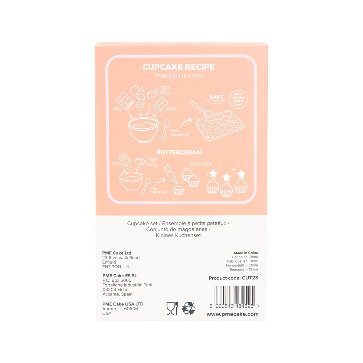 Cupcake Set - New Baby (24 Cases And Toppers)