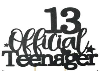 13 Official Teenager Cake Topper