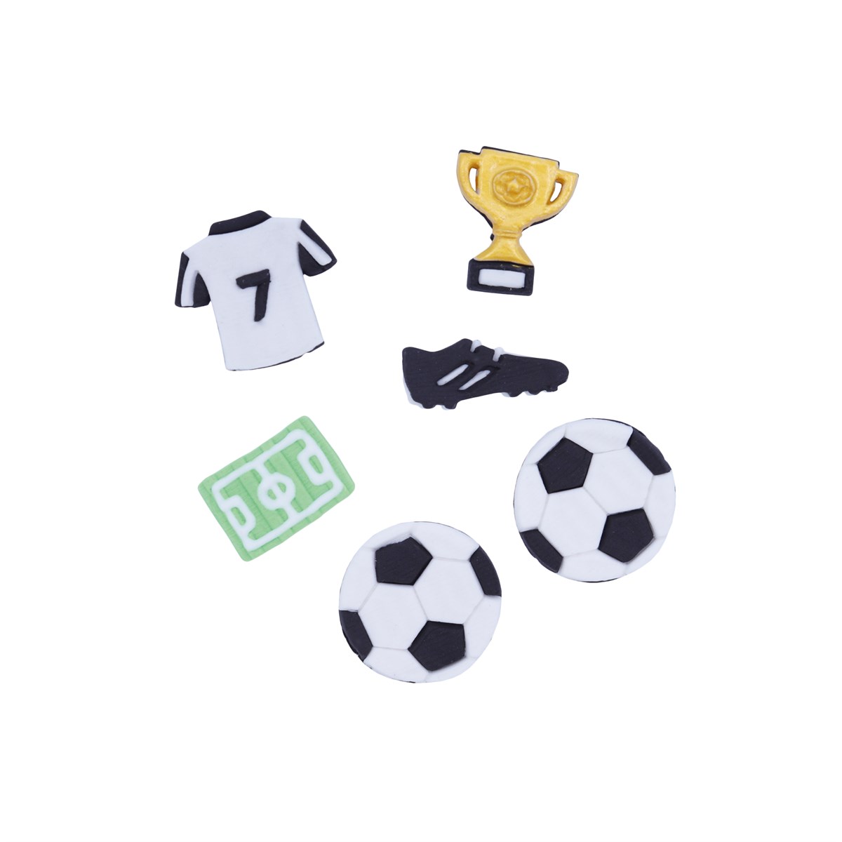 Edible Soccer Cupcake Topper