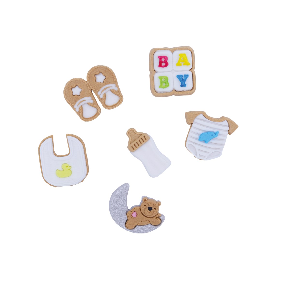Edible Cupcake Toppers, Baby, Pk/6