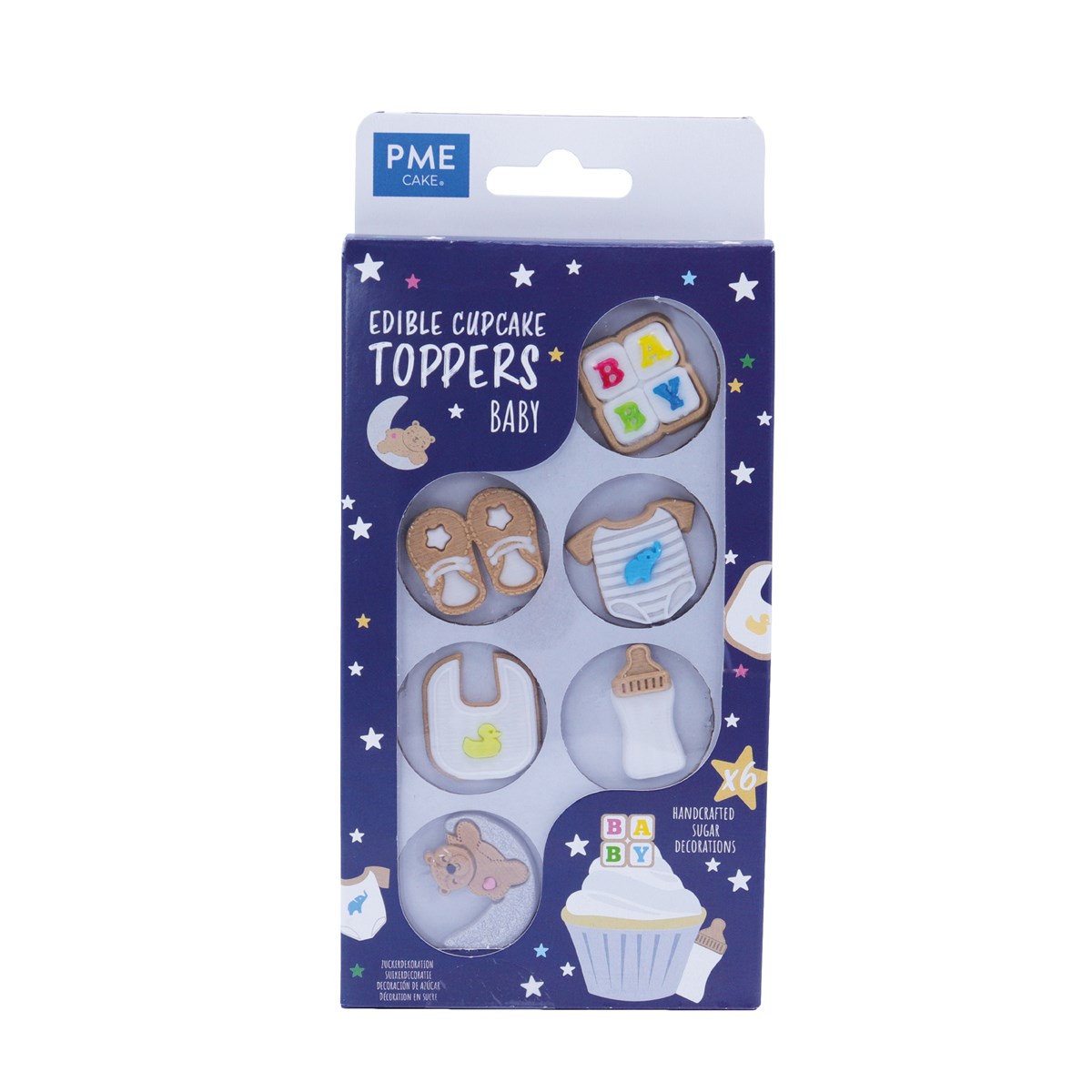Edible Cupcake Toppers, Baby, Pk/6
