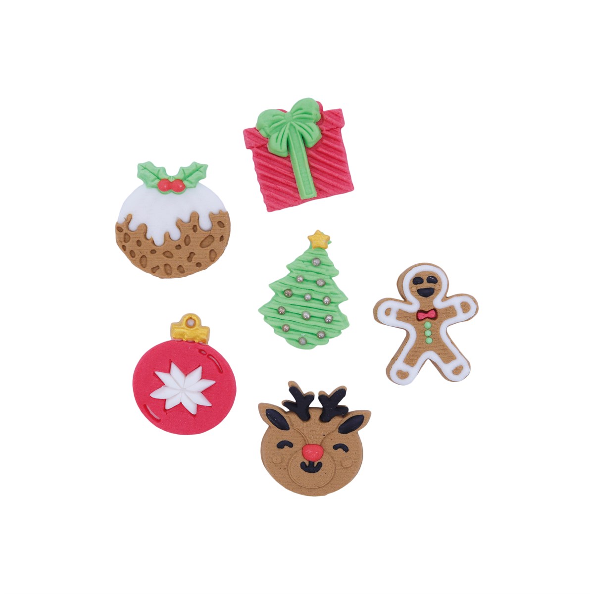 Edible Cupcake Toppers, Christmas, Pk/6