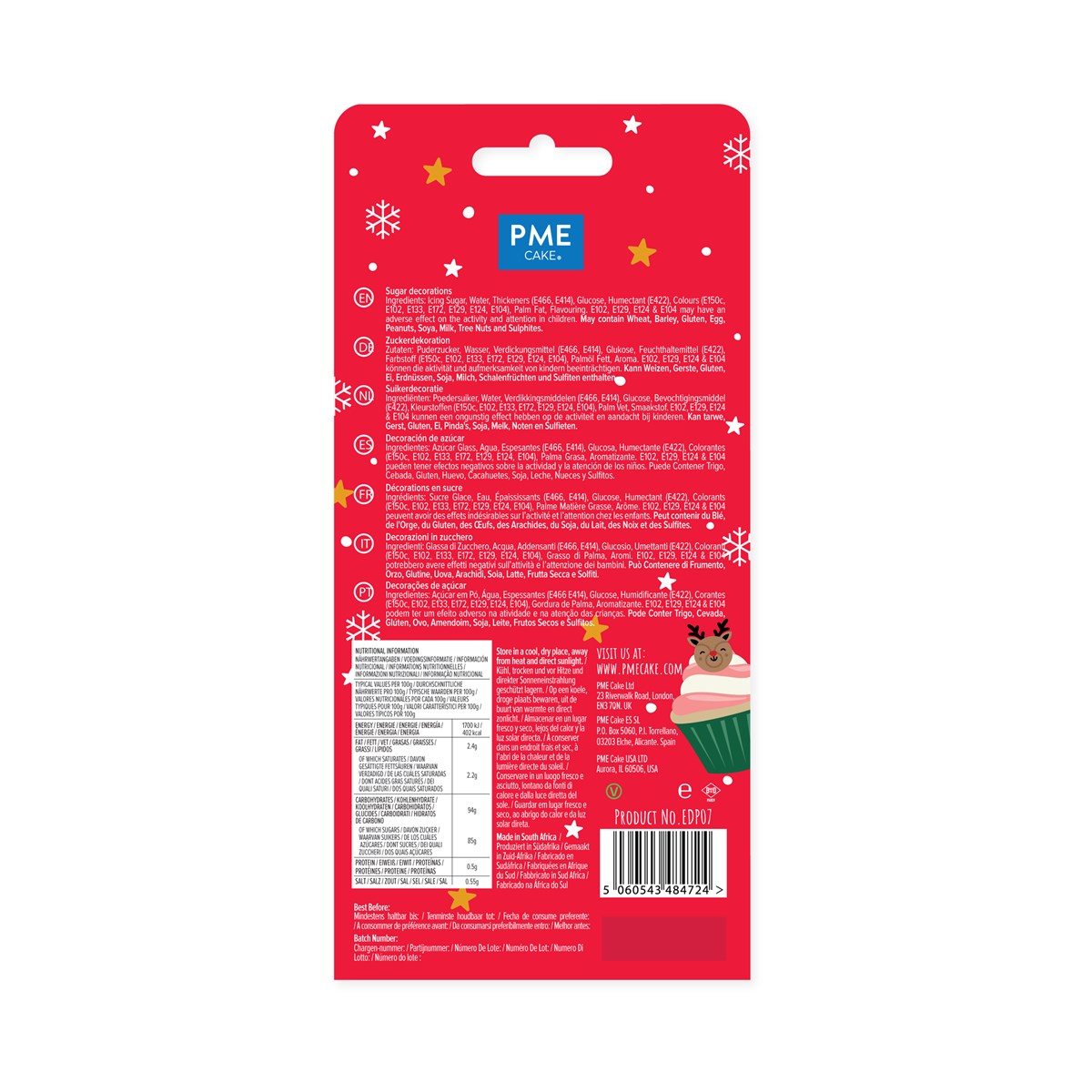 Edible Cupcake Toppers, Christmas, Pk/6