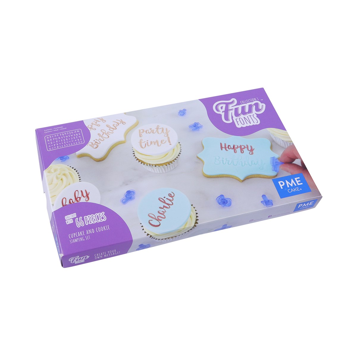 Fun Fonts - Cupcakes and Cookies Stamping Set