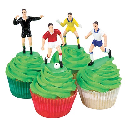 Football/Soccer Cake Topper Set of 9