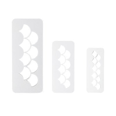 Geometric Multicutter - Fish Scale, Set Of 3