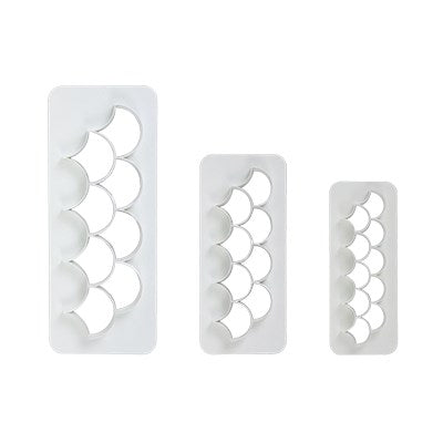 Geometric Multicutter - Fish Scale, Set Of 3