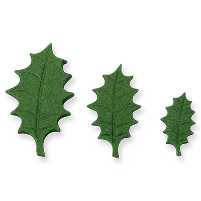 Foliage Plunger Cutters - Veined Holly Leaf