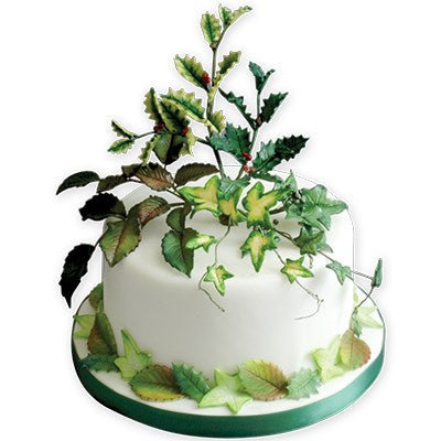 Foliage Plunger Cutters - Larger Veined Holly Leaf Set of 3
