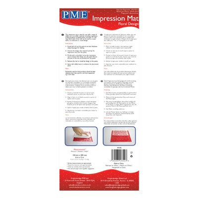 Floral Design Impression Mat