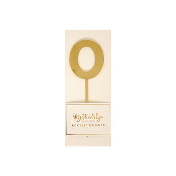 Gold Acrylic Number Pick
