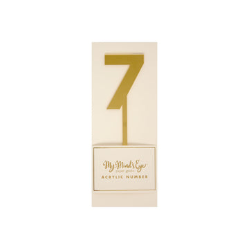 Gold Acrylic Number Pick