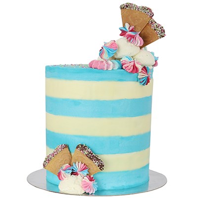 PME Tall Patterned Edge Side Scraper Extra Wide Stripes