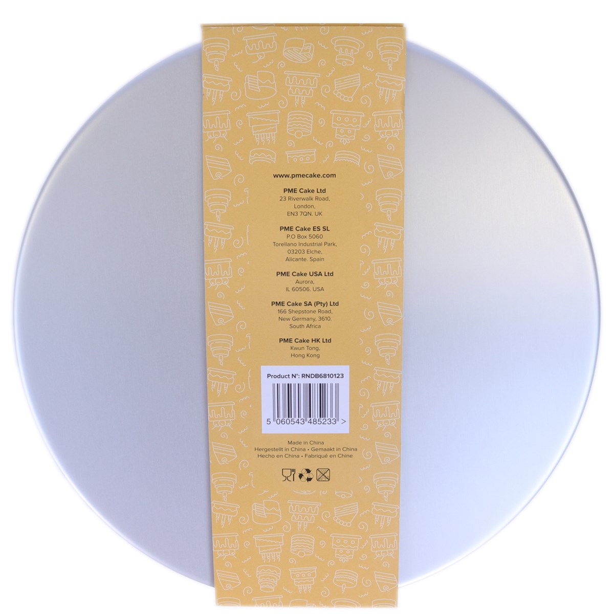 Round Cake Pans 6, 8, 10, 12-Inch x 3-Inch Deep, Set of 4