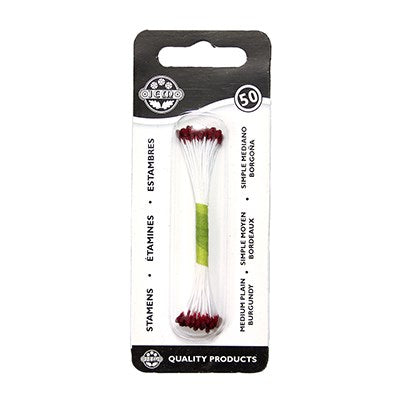 Plain Stamen - Burgundy