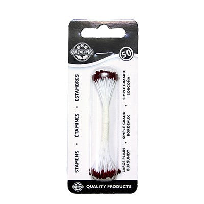 Plain Stamen - Burgundy