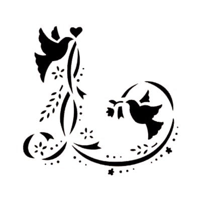 Doves & Ribbons (52 x 50mm / 2 x 2”)