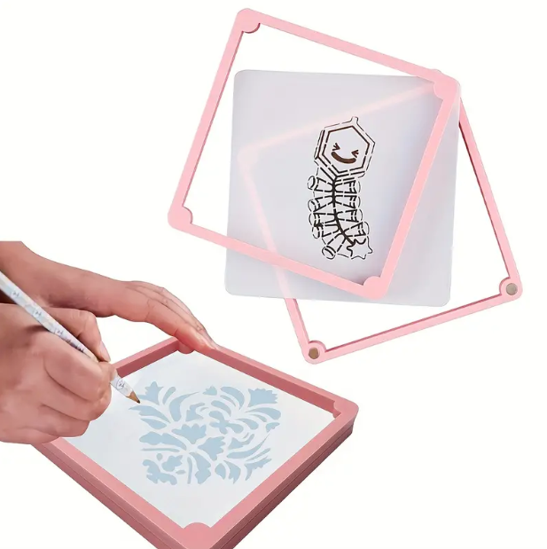 Plastic Cookie Stencil Frame For Icing Airbrush