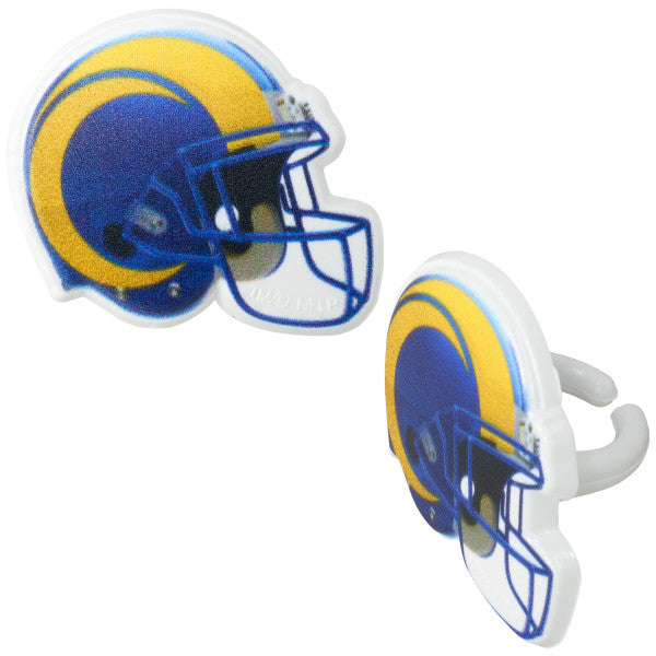 Los Angeles Rams Team Helmet Cupcake Rings